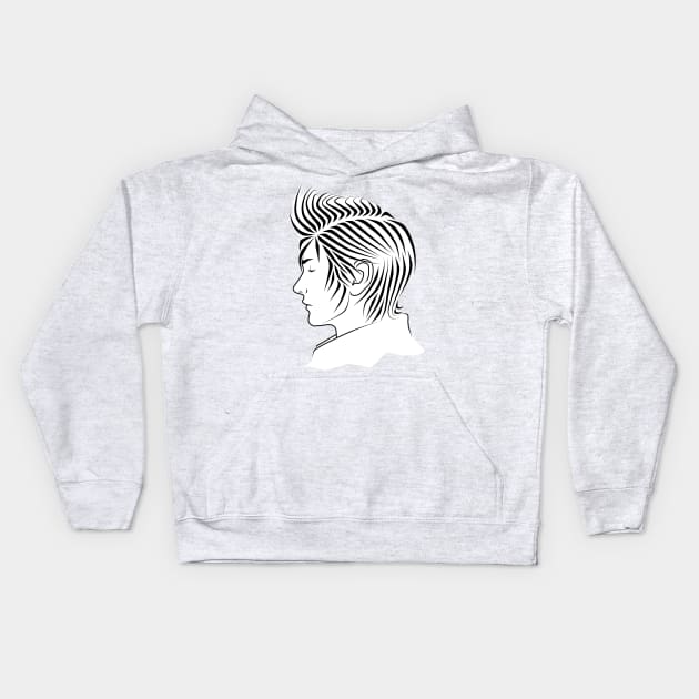 Prompto Argentum - White Base Kids Hoodie by Anrui